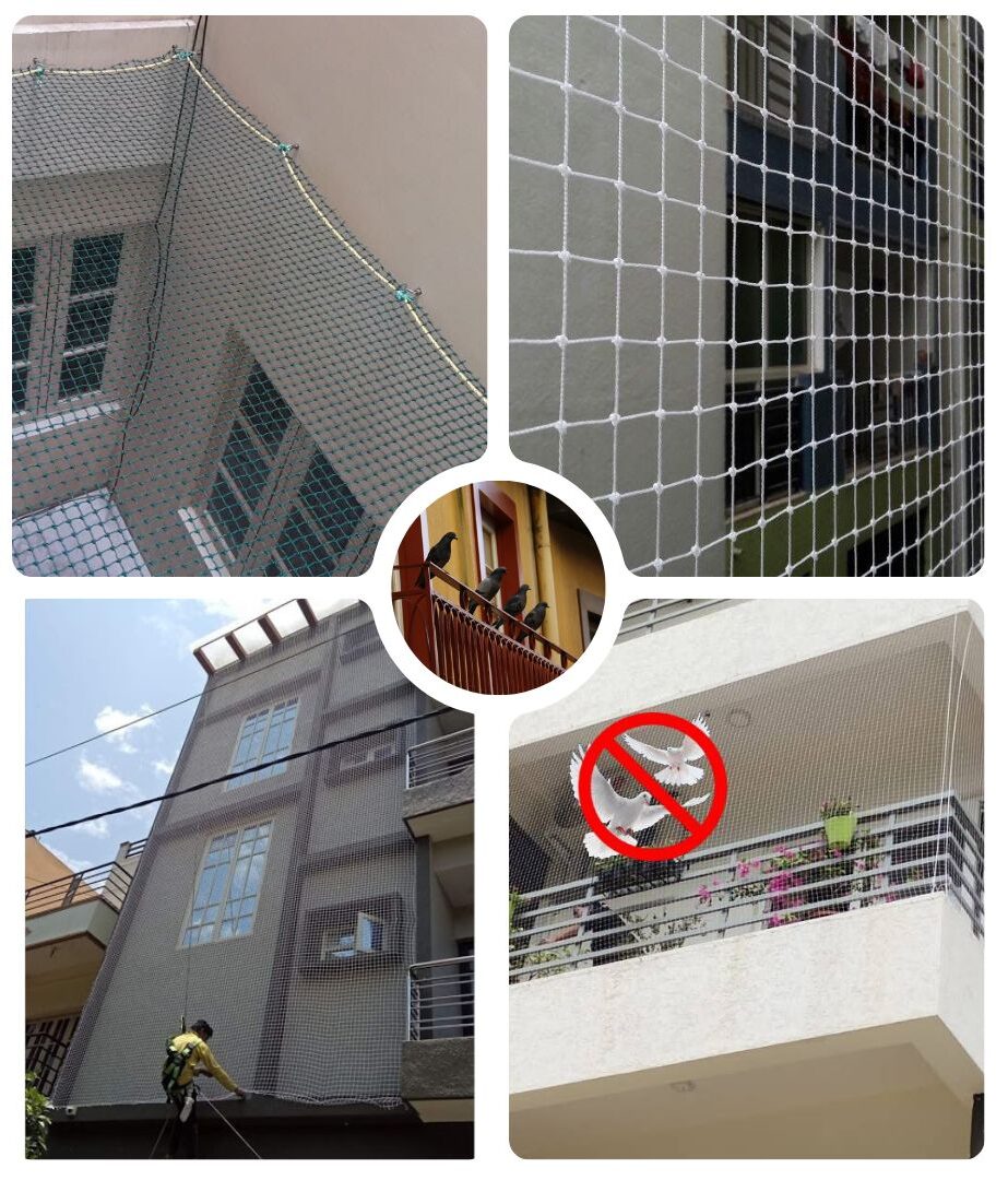 Balcony Pigeon Safety Nets in Bangalore | Call 9980667693 for Durable Nets Quote